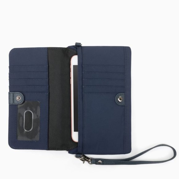 NWT Sakroots Corin Flap Wallet - Navy Blue and White - Picture 10 of 11